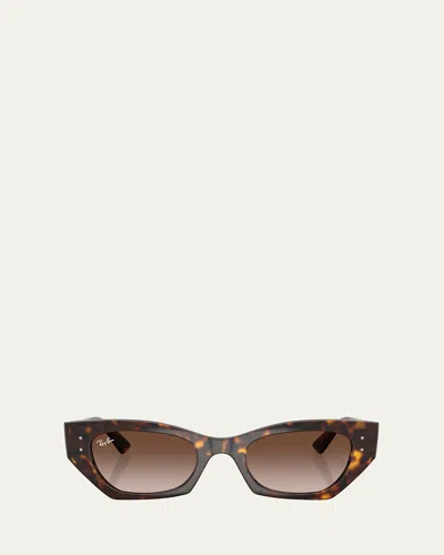Ray Ban Zena Plastic Cat-eye Sunglasses In Havana1