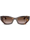 Ray Ban Rb2201 Cat-eye Frame Sunglasses In Brown