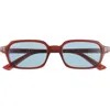 Ray Ban Ray-ban Zuri 52mm Rectangle Sunglasses In Rusty Brown Blue
