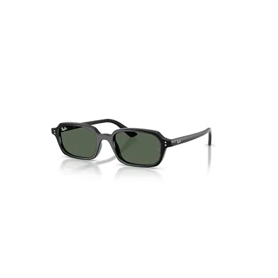 Ray Ban Zuri Bio-based Sonnenbrillen Schwarz Fassung Grün Glas 52-19 In Black