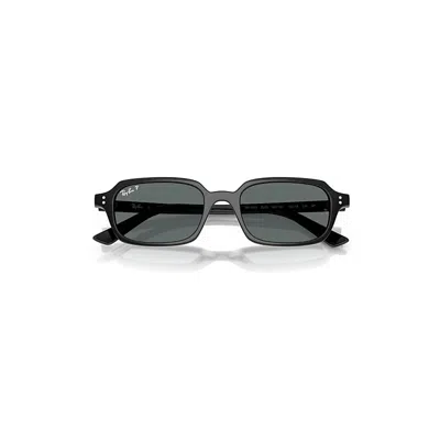 Ray Ban Zuri Bio-based Sunglasses Black Frame Grey Lenses Polarized 49-19