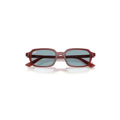 Ray Ban Zuri Bio-based Sunglasses Rosty Brown Frame Blue Lenses 51-19