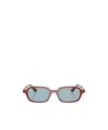 Ray Ban Zuri Bio-based Sunglasses Rosty Brown Frame Blue Lenses 52-19 In Red