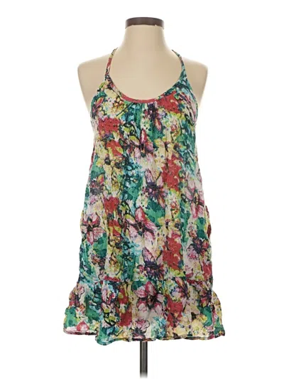 Pre-owned Raya Sun Sleeveless Blouse In Green