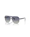 Ray-ban Jr Bill Kids Sunglasses, Gradient Rb9096s (ages 7-10) In Top Dark Blue