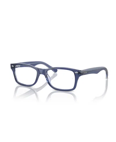 Ray-ban Jr Child Eyeglasses, Rb1531 In Top Violet On Transparent Violet