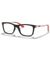 Ray-ban Jr Child Eyeglasses, Rb1549 In Black