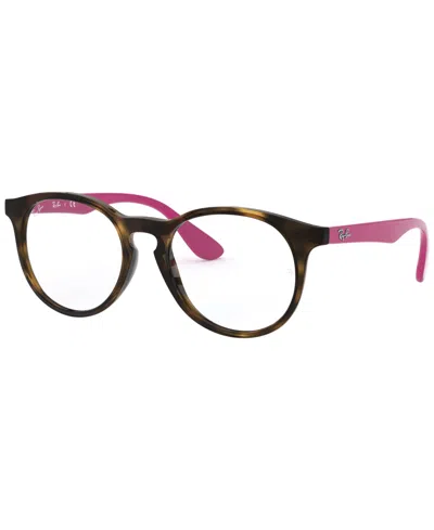 Ray-ban Jr Child Eyeglasses, Rb1554 In Havana