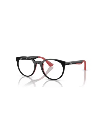 Ray-ban Jr Child Eyeglasses, Rb1628 In Black Red