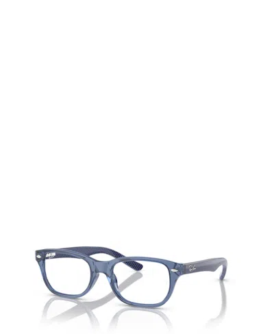 Ray-ban Jr Kids' Child Square Eyeglasses, Rb1555 In Blue
