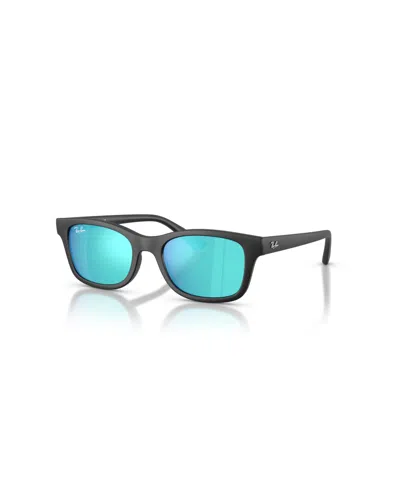 Ray-ban Jr Kids Rb9086s Mirrored Small-frame Sunglasses In Black