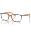Ray-ban Jr Kids Rectangle Eyeglasses, Rb1621 47 In Gray On Orange