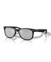 Ray-ban Jr Kids Sunglasses, New Wayfarer (ages 7-10) In Rubber Silver