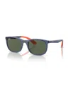 Ray-ban Jr Kids Sunglasses, Rb9076s In Blue On Orange