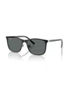 Ray-ban Jr Polarized Sunglasses, Rb9551s Kids Rb9551s In Black On Silver