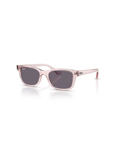 Ray-ban Jr Kids' Rb9086s Rectangle Sunglasses In Pink