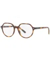 Ray-ban Jr Rb9095v Thalia Optics Unisex Square Eyeglasses In Havana