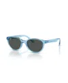 Ray-ban Jr Sunglasses, Rb9080s Kids Rb9080s In Transparent Blue
