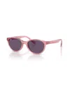 Ray-ban Jr Sunglasses, Rb9080s Kids Rb9080s In Transparent Pink