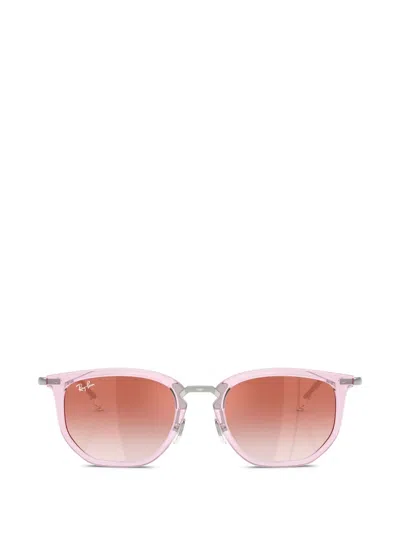 Ray-ban Junior Kids' Browline Sunglasses In Pink