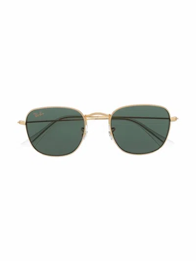 Ray-ban Junior Kids' Square Tinted Sunglasses In Gold