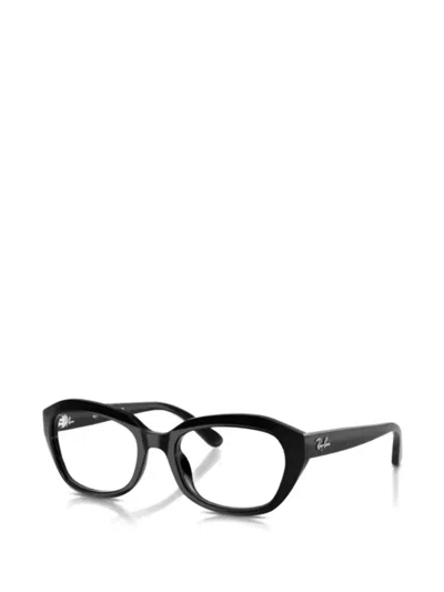 Ray-ban Junior Geometric-frame Glasses In Black