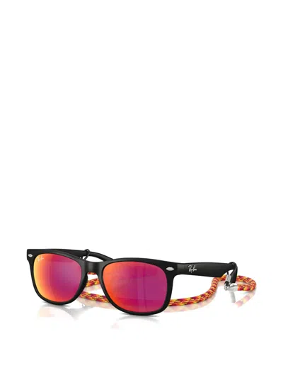 Ray-ban Junior Kids' New Wayfarer Sunglasses In Black