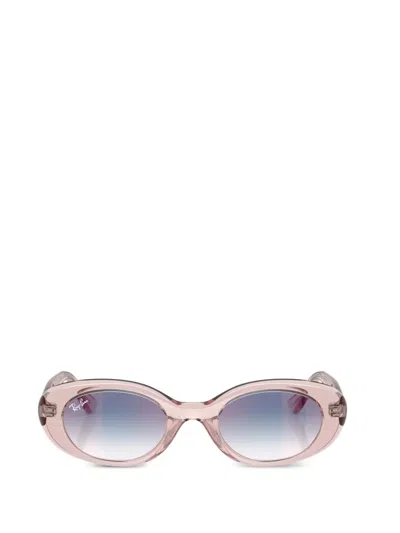 Ray-ban Junior Kids' Oval-frame Sunglasses In Black