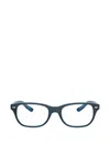 Ray-ban Junior Rectangular Glasses In Blue