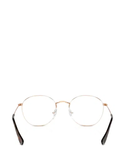 Ray-ban Junior Rob Round-frame Glasses In Gold