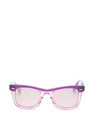 Ray-ban Junior Kids' Square-frame Sunglasses In Purple