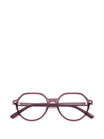 Ray-ban Junior Thalia Geometric-frame Glasses In Pink