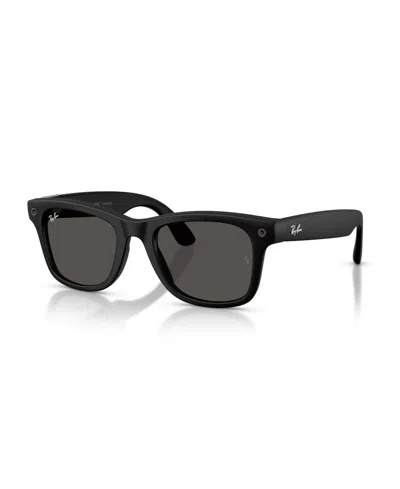 Ray-ban Meta Ai Glasses Wayfarer Sunglasses Rw4011 In Black