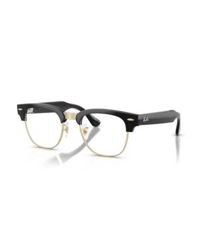 Ray-ban Meta Clubmaster Photochromic Sunglasses Rw7004 In Shiny Blac
