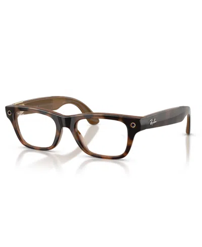 Ray-ban Meta Ray-ban Unisex  Blayzer Optics Eyeglasses, Rw7001 In Havana
