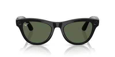 Ray-ban Meta Rw4010 Skyler 601/71 Occhiali Da Sole Neri Per Uomo In Black