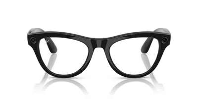 Ray-ban Meta Rw4010 Skyler With Blue-light Block Men's Glasses, Black, Size 52