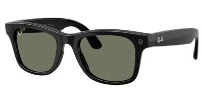Ray-ban Meta Rw4011 Wayfarer Gen 3 Polarized 601/9a Men's Sunglasses  Size 50 In Black