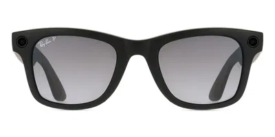 Ray-ban Meta Rw4012 Wayfarer Polarized Gen 2 601st3 Occhiali Da Sole Neri Per Uomo In Black