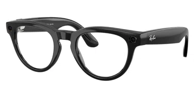 Ray-ban Meta Rw4013f Headliner Vestibilità Orientale 601/mf Occhiali Da Vista Neri Per Uomo (solo Montatura) In Black