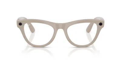 Ray-ban Meta Rw4014 Skyler Gen 2 6700mf Men's Glasses Grey Size 52 - Blue Light Block Available In Gray