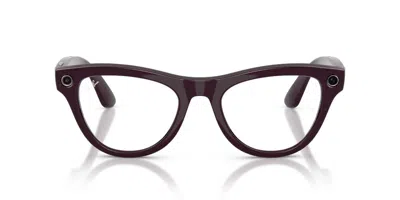 Ray-ban Meta Rw4014 Skyler Gen 2 6701ch Men's Glasses Purple Size 52 - Blue Light Block Available