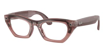 Ray-ban Meta Rw4015 Zena Gen 3 Men's Glasses, , Size 49 In Brown