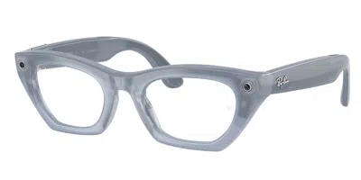 Ray-ban Meta Rw4015 Zena Gen 3 Men's Glasses, , Size 49 In Gray