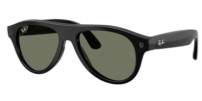 Ray-ban Meta Rw4016 Aviator Gen 3 Polarized 601/9a Men's Sunglasses  Size 54 In Black