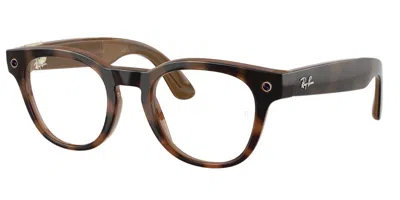 Ray-ban Meta Rw7002 Blayzer Optics 8528 Men's Glasses Tortoiseshell Size 49 - Blue Light Block Available In Brown