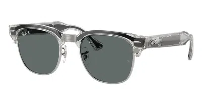 Ray-ban Meta Rw7004 Clubmaster Gen 3 Polarized 693081 Men's Sunglasses  Size 51 In Gray
