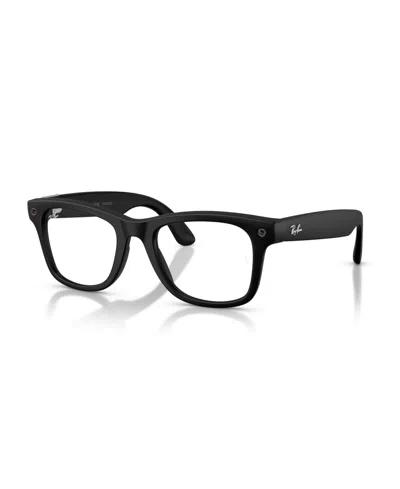 Ray-ban Meta Unisex Photochromic Ai Wayfarer Rw4011 Sunglasses In Black