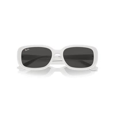 Rayban 【成毅同款】雷朋太阳镜男女时尚潮流镜框4421d In White