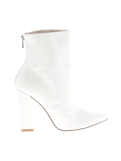 Pre-owned Raye Ankle Boots In White